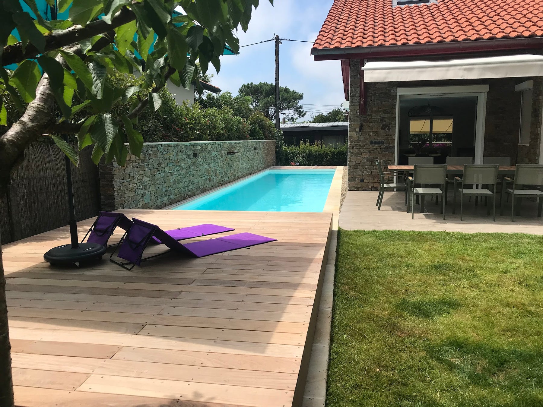 Terrasse mobile piscine