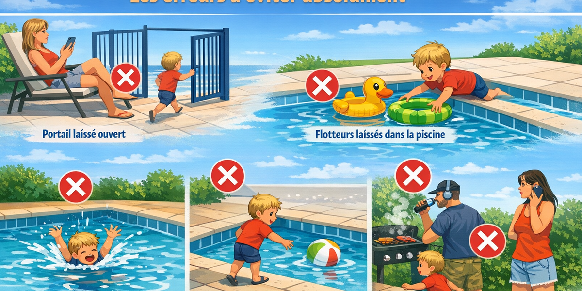 Sécuriser sa piscine avec un enfant : les erreurs à éviter absolument