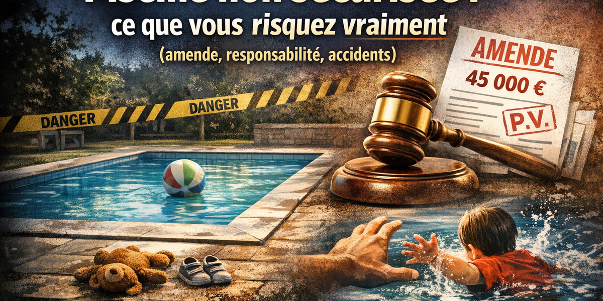 Piscine non sécurisée : ce que vous risquez vraiment (amende, responsabilité, accidents)