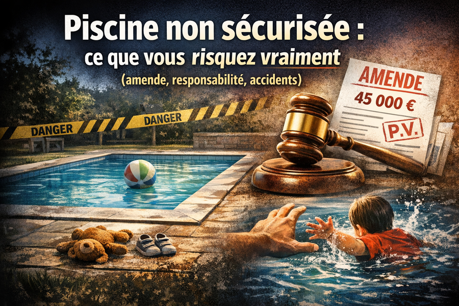 Piscine non sécurisée : ce que vous risquez vraiment (amende, responsabilité, accidents)