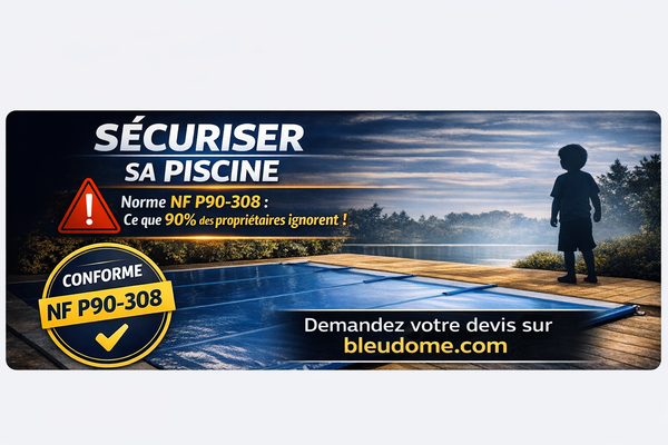 Sécuriser sa piscine : la vérité que 90% des propriétaires ignorent (et qui peut sauver une vie) — couverture piscine BLEUDOME