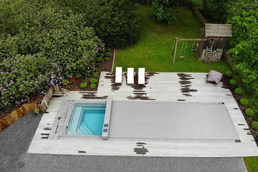 Piscine Vaucluse : couverture Coverseal automatique — Bleudome