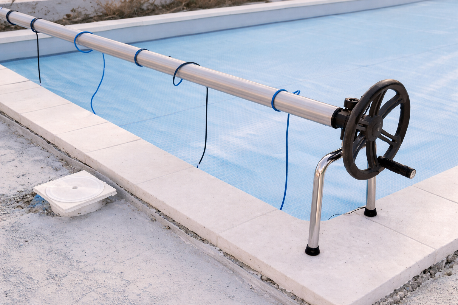Enrouleur télescopique ECO ROLL pour bâche à bulles piscine