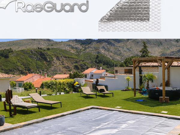 Couverture isothermique piscine RaeGuard 500 µ – Réflexion thermique maximale (PREMIUM)