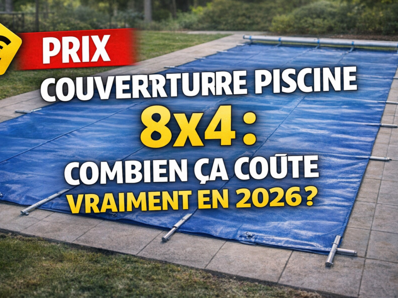 Prix couverture piscine 8x4 : combien ça coûte vraiment en 2026 ?
