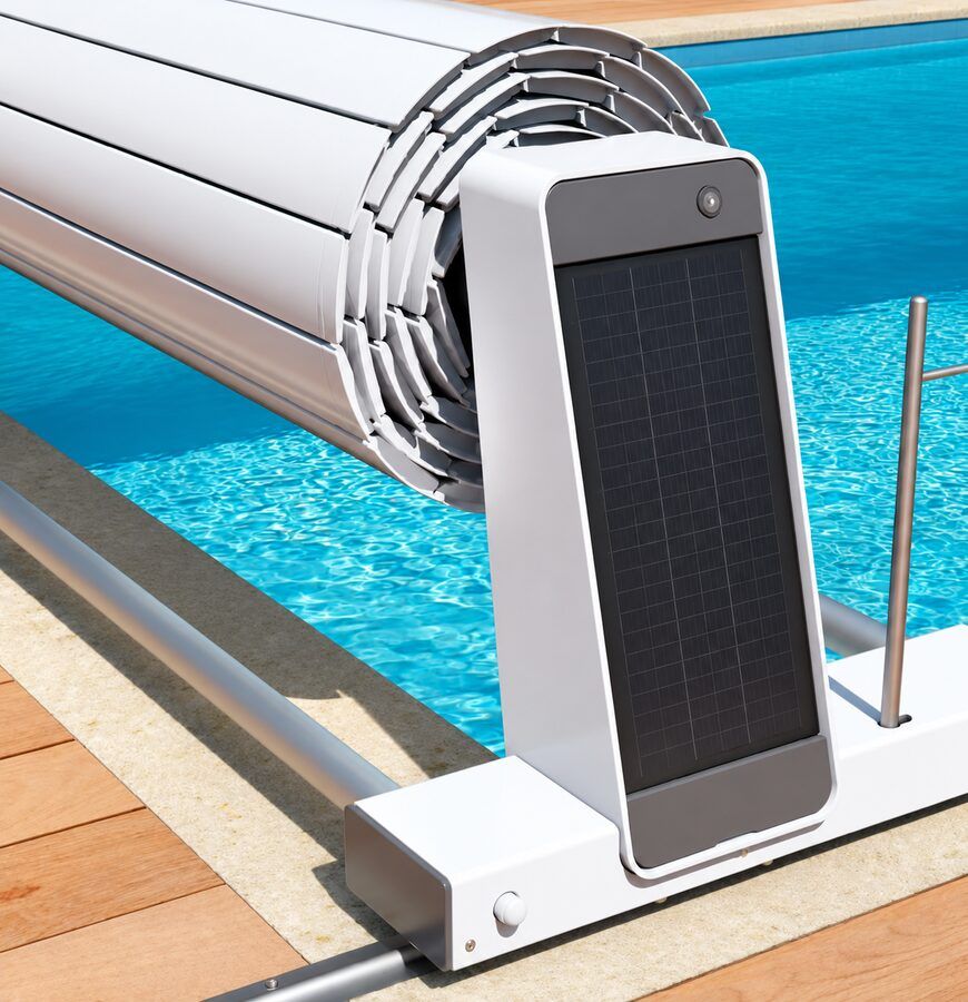 Volet de piscine hors-sol Bellasun sur rails
