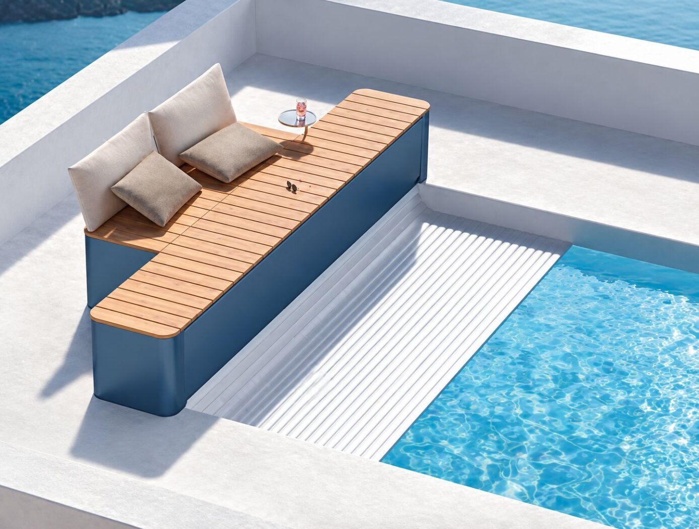 Volet de piscine hors-sol Bench Cover 400